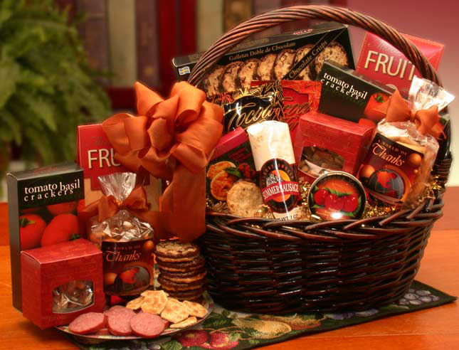 A Grand World Of Thanks Gourmet Gift Basket - PLRC