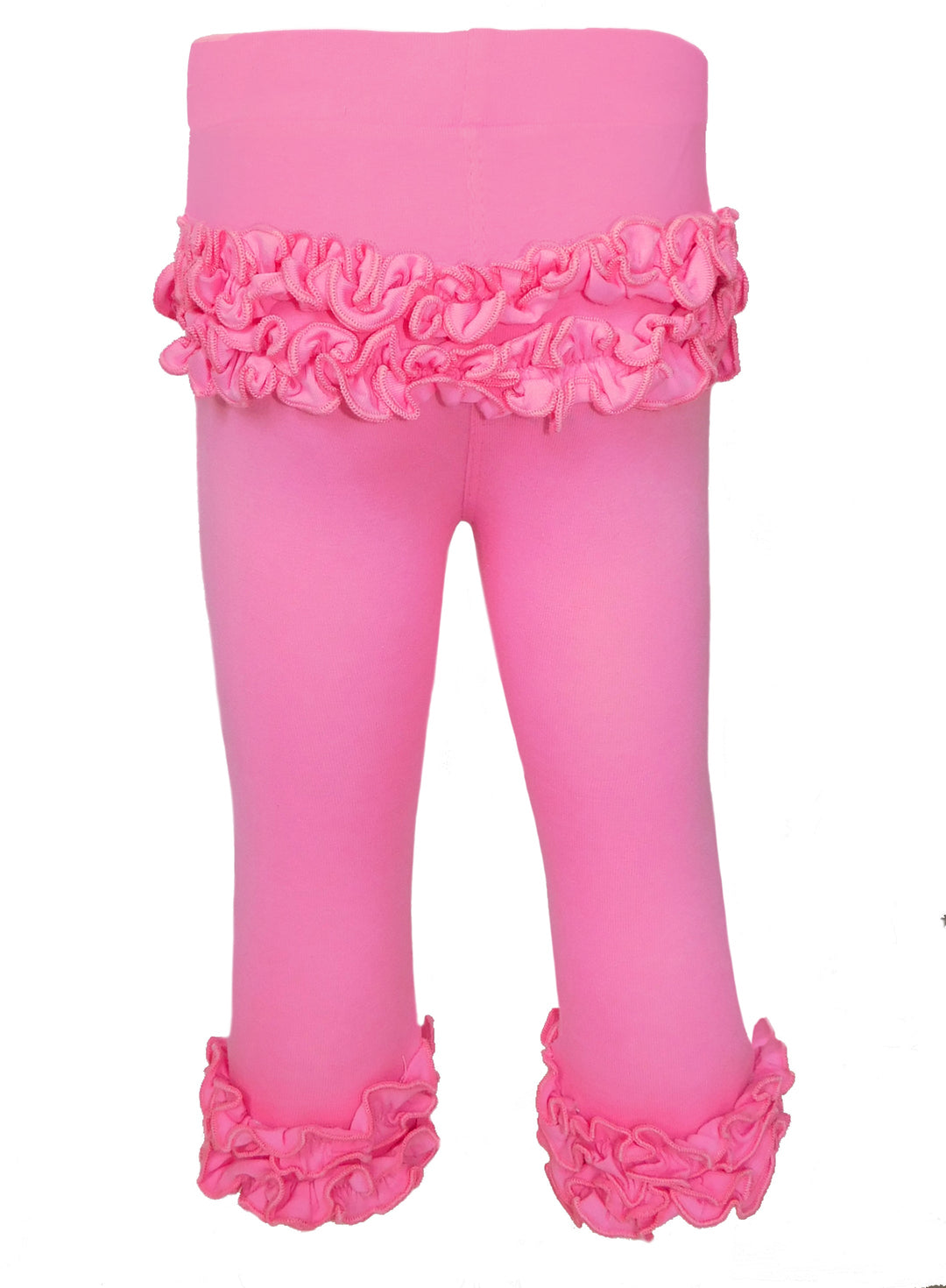 AnnLoren Baby Girls Big Girls Boutique Pink Ruffle Butt Leggings Set-0