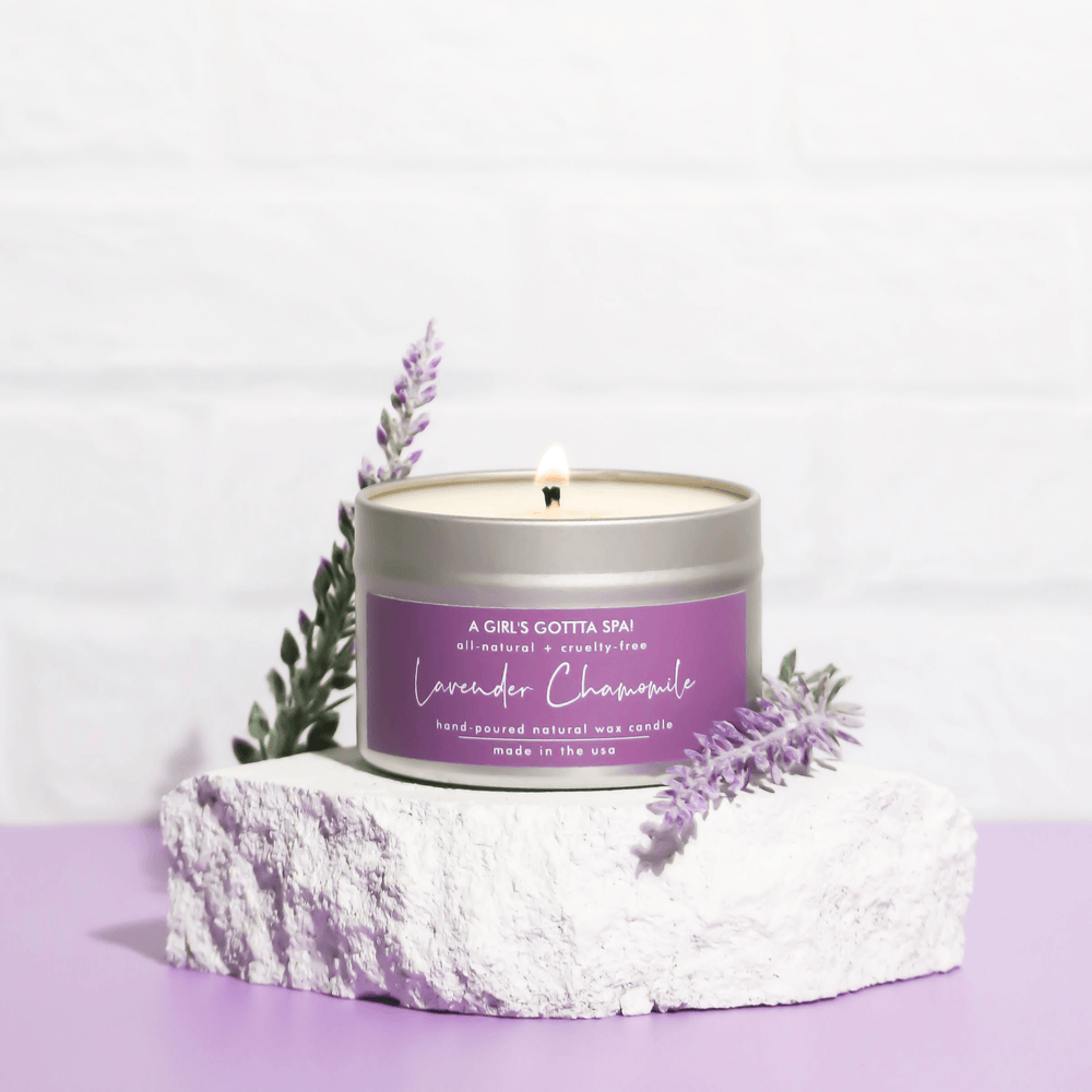 Lavender Chamomile Natural Wax Candle-1